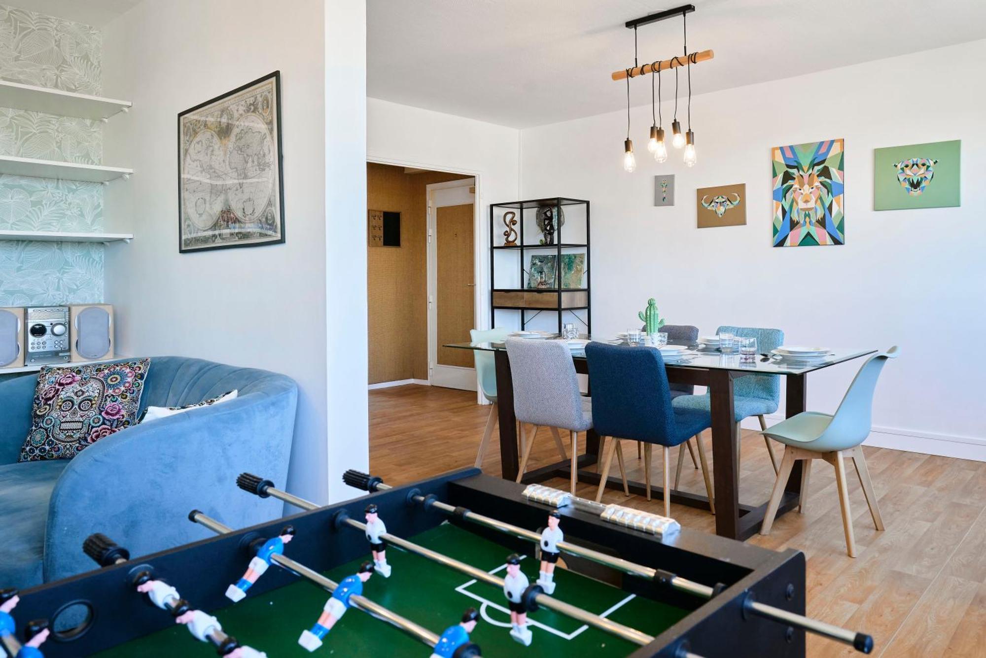 Apartment T4 Spacieux A Avec Baby-foot